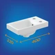 Раковина мебельная MODUO 40 2 отв.