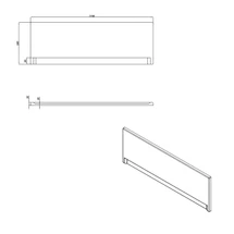 Панель для ванны фронтальная UNIVERSAL TYPE 1 170