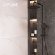 Душевая система OLIVA с термостатом черный