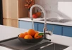 Смеситель для кухни MELAR с гибким изливом белый