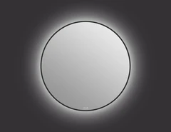 Зеркало ECLIPSE smart 80x80 в черной рамке