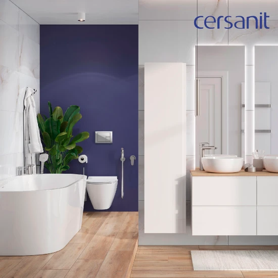 Комплект CITY SMART DPL EO slim инсталляция AQUA 40 SMART M кнопка CORNER пластик белый LP