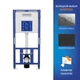 Комплект CITY SMART DPL EO slim инсталляция AQUA 50 PRIME P кнопка ACCENTO CIRCLE пластик хром глянцевый LP