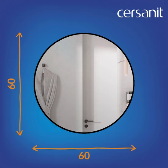 Зеркало ECLIPSE smart 60x60 в черной рамке