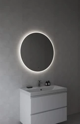 Зеркало ECLIPSE Fusion 80x80 с подсветкой круглое
