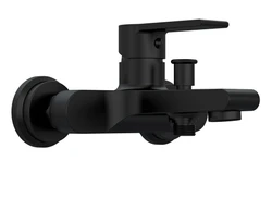 Смеситель BRASKO BLACK для ванны черный