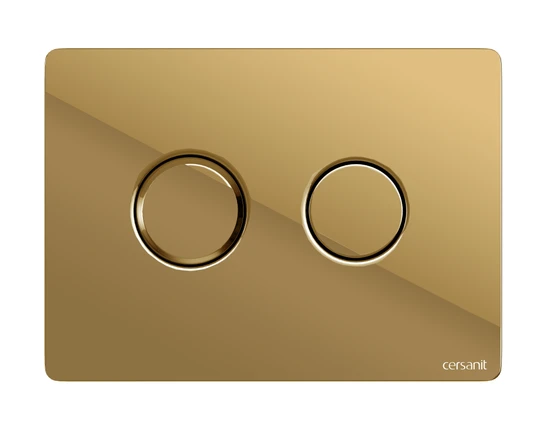 Кнопка ACCENTO CIRCLE для AQUA пневматическая пластик золотой глянцевый