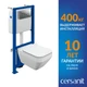 Комплект CREA SQUARE CO DPL EO slim + LINK PRO + TWINS хром глянцевый
