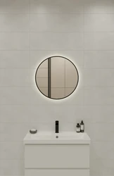 Зеркало ECLIPSE smart 60x60 в черной рамке