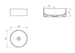 Раковина CREA 38 RING