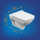 Подвесной унитаз CARINA XL Clean On DPL EO slim