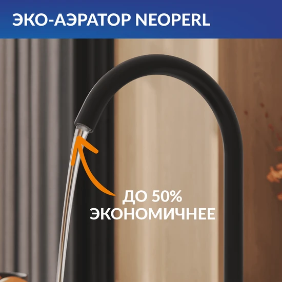 Смеситель для кухни COMO черный