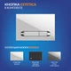 Комплект CITY CO DPL EO slim инсталляция AQUA 40 SMART M кнопка ESTETICA пластик белый с рамкой хром