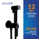 Смеситель с гигиеническим душем OLIVA черный