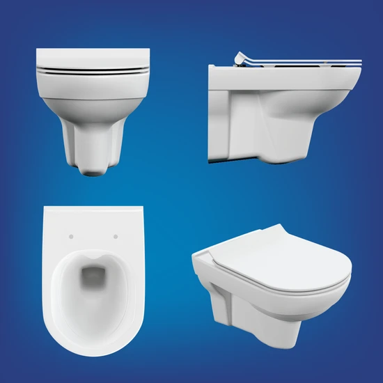 Подвесной унитаз CITY Clean On DPL EO slim