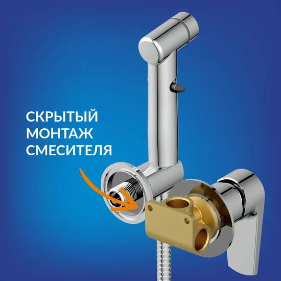 Смеситель с гигиеническим душем MODUO