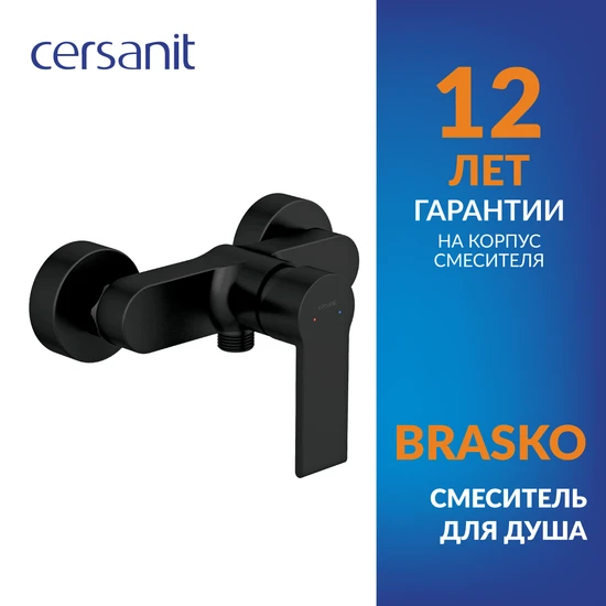 Смеситель BRASKO BLACK для душа