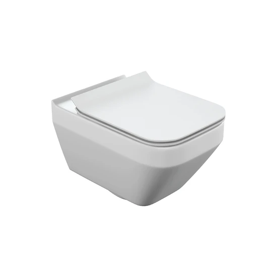 Подвесной унитаз CREA SQUARE Clean On DPL EO slim