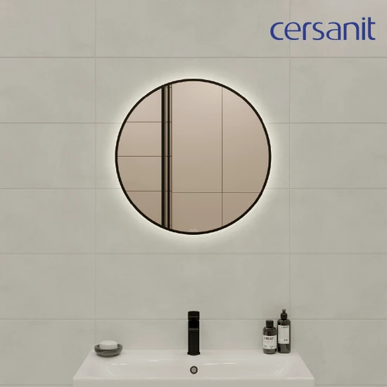 Зеркало ECLIPSE smart 60x60 в черной рамке