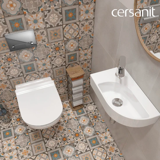 Комплект CITY DPL EO slim инсталляция AQUA 40 SMART M кнопка ESTETICA пластик хром глянцевый