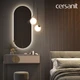 Зеркало ECLIPSE smart 50x122 в черной рамке
