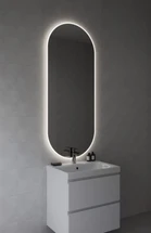 Зеркало ECLIPSE Fusion 60x145 с подсветкой овальное