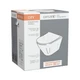 Подвесной унитаз CITY OVAL Clean On DPL EO slim
