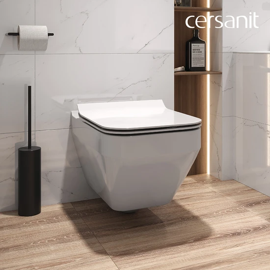 Подвесной унитаз CREA SQUARE Clean On DPL EO slim