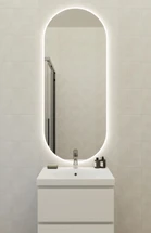 Зеркало ECLIPSE Fusion 60x145 с подсветкой овальное