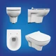 Комплект CITY DPL EO slim инсталляция AQUA 40 SMART M кнопка ESTETICA пластик хром глянцевый