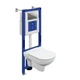 Комплект CITY DPL EO slim инсталляция AQUA 40 SMART M кнопка ESTETICA пластик хром глянцевый