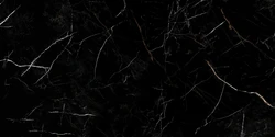 Керамогранит Cersanit Nero полированный HG черный ректификат 60x120 A17442