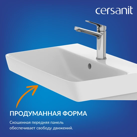 Раковина мебельная MILLE 60 узкая 1 отв.