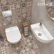 Комплект CITY CO DPL EO slim инсталляция AQUA 40 SMART M кнопка ESTETICA пластик белый с рамкой хром
