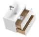 Комплект тумба с раковиной MODUO 80 белый