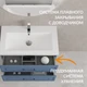 Тумба CLASSIC 80 голубой матовый