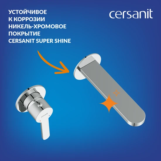Смеситель для раковины OLIVA встраиваемый однорычажный хром
