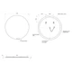 Зеркало ECLIPSE smart 90x90