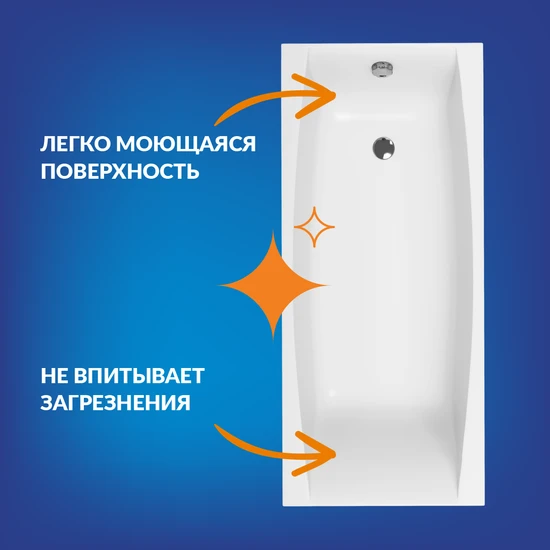 Ванна прямоугольная VIRGO 170*75