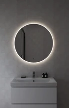 Зеркало ECLIPSE Fusion 80x80 с подсветкой круглое