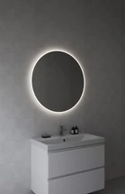 Зеркало ECLIPSE Fusion 80x80 с подсветкой круглое