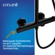 Душевая система OLIVA с термостатом черный