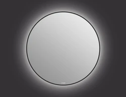 Зеркало ECLIPSE smart 90x90 в черной рамке