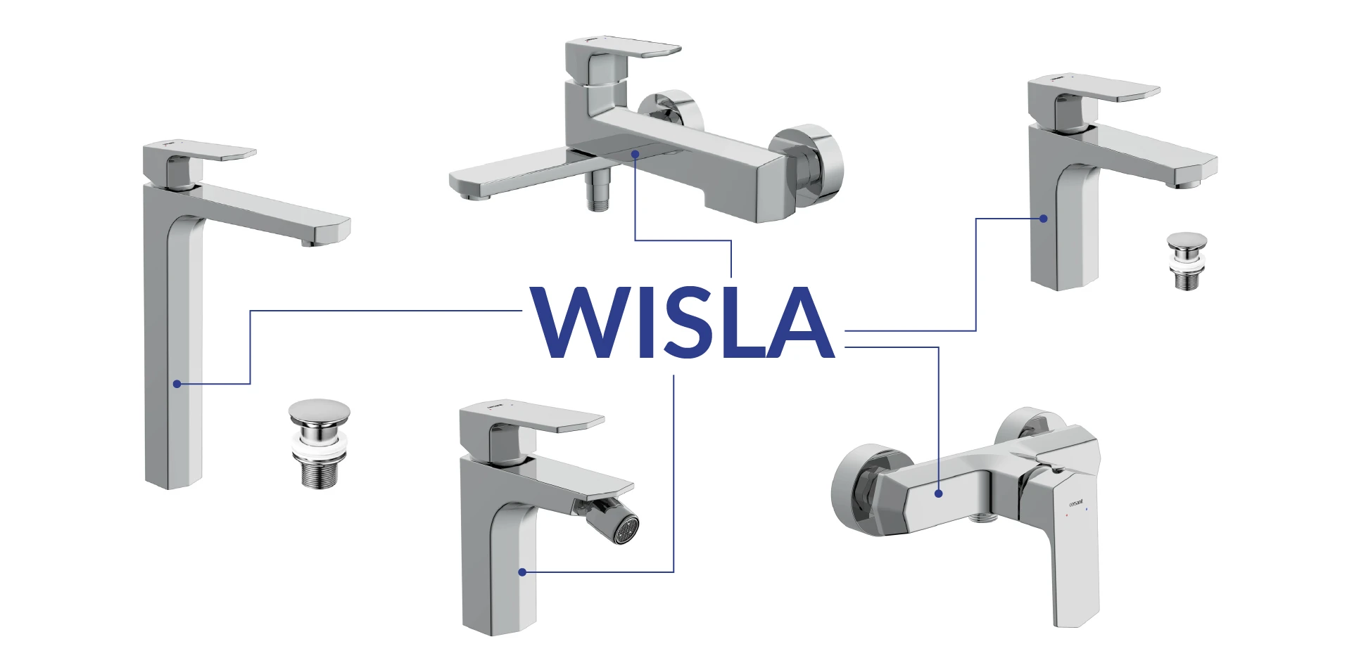 Комфорт за один поворот: смеситель для ванны WISLA
