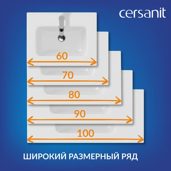 Раковина мебельная ESTETICA 100 1 отв.