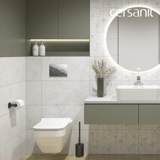 Комплект CREA SQUARE CO DPL EO slim + LINK PRO + TWINS хром глянцевый