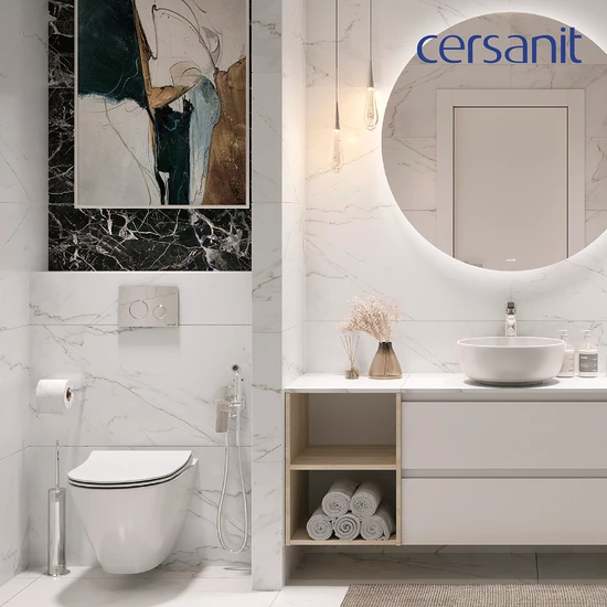Подвесной унитаз CITY SMART Clean On DPL EO slim LP