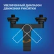 Смеситель BRASKO BLACK для ванны черный
