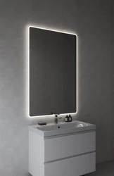 Зеркало ECLIPSE Fusion 80x120 с подсветкой прямоугольное