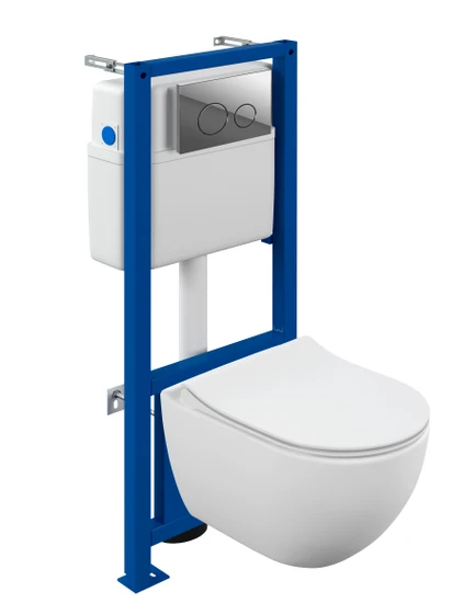 Комплект BRASKO SMART CO DPL EO slim + LINK PRO + TWINS пластик хром глянцевый